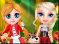 Juego Little Elsa In Red Hood