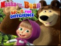 Juego Masha and the Bear Spot The difference