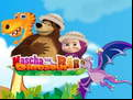 Juego Masha and The Bear dinosaur