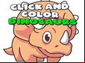Juego Click And Color Dinosaurs