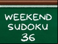 Juego Weekend Sudoku 36