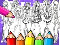 Juego Monster High Coloring Book