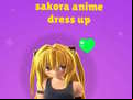 Juego Sakora Anime Dress Up