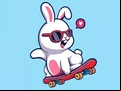 Juego Coloring Book: Rabbit Skateboard