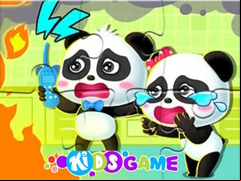 Juego Jigsaw Puzzle: Baby Panda Firework