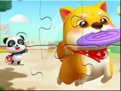 Juego Jigsaw Puzzle: Little Panda Play With Pet