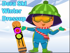 Juego Dora Ski Winter Dressup