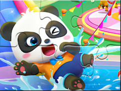 Juego Jigsaw Puzzle: Baby Panda Water Park