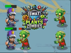 Juego SWAT & Plants vs Zombies
