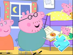 Juego Jigsaw Puzzle: Peppa Sleeping Story