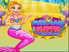 Juego Mermaid Glitter Cake Maker 