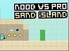 Juego Noob vs Pro Sand island