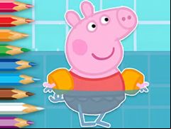 Juego Coloring Book: Peppa Swimming