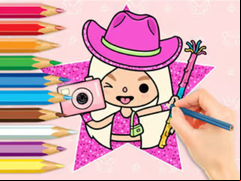 Juego Coloring Book: Toca Baca World