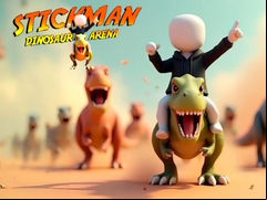 Juego Stickman Dinosaur arena