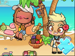 Juego Jigsaw Puzzle: Avatar World Sunbathing
