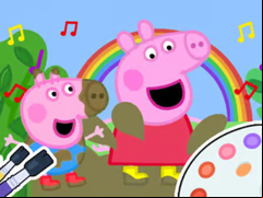Juego Coloring Book: Peppa Pig Muddy Funny
