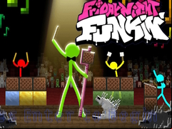 Juego FNF Rush E : Animation vs. Minecraft