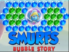 Juego Smurfs Bubble Story