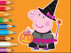 Juego Coloring Book: Peppa Pig Halloween