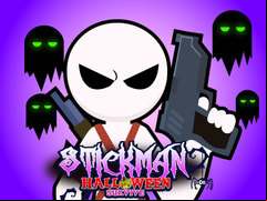 Juego Stickman Halloween Survive
