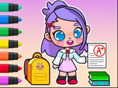 Juego Coloring Book: Avatar School Day