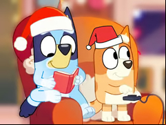 Juego Jigsaw Puzzle: Bluey Christmas Party