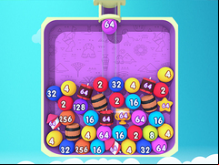 Juego Bubble Merge 2048