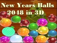 Juego New Years Balls 2048 in 3D