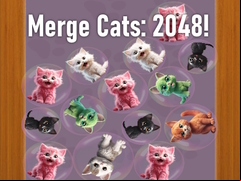 Juego Merge Cats: 2048!