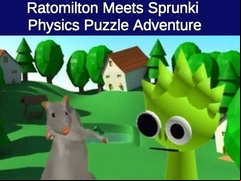 Juego Rato Milton Meets Sprunki Physics Puzzle Adventure