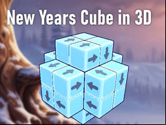 Juego New Years Cube in 3D