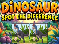 Juego Dinosaur Spot the Difference