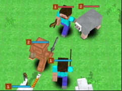 Juego Minecraft: Create a Monster and Fight!