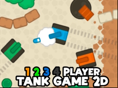 Juego 1 2 3 4 Player Tank Game 2D