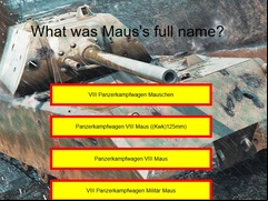 Juego Tank Quiz: Maus