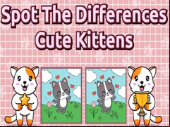 Juego Spot the Differences Cute Kittens