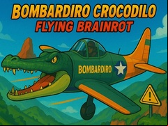 Juego Bombardiro Crocodilo Flying Brainrot