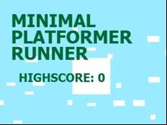 Juego Minimal Platformer Runner