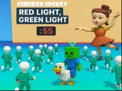 Juego Chicken Jockey: Red Light Green Light
