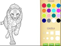 Juego Wild Animals Coloring Book
