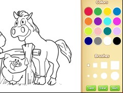 Juego Farm Animals Coloring Book for Kids